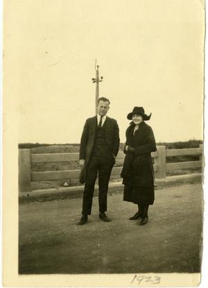 [Photograph of Alta and Byrd in Street]