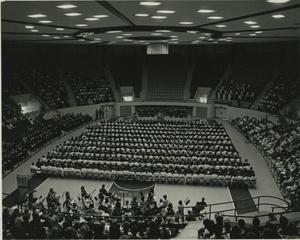 [Photograph of Commencement in Moody Coliseum]