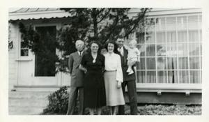 Primary view of object titled '[Photograph of Group in Front of the Howard Home]'.