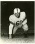 Photograph: [Photograph of "Tiny" Moore in Football Stance]