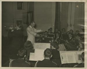 [Photograph of Band Conductor]
