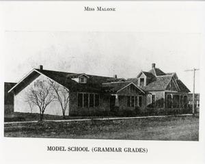 Primary view of object titled '[Photograph of Model School]'.