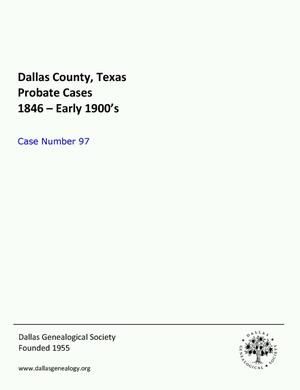 Dallas County Probate Case 97: Cochran, Laura A. (Deceased)