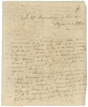 [Letter from Lorenzo de Zavala to Antonio Lopez de Santa Anna, December 24, 1828]