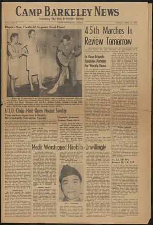 Camp Barkeley News (Camp Barkeley, Tex.), Vol. 1, No. 4, Ed. 1 Friday, March 13, 1942