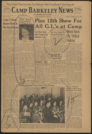 Camp Barkeley News (Camp Barkeley, Tex.), Vol. 3, No. 2, Ed. 1 Friday, February 25, 1944
