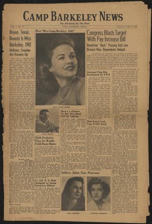 Camp Barkeley News (Camp Barkeley, Tex.), Vol. 1, No. 17, Ed. 1 Friday, June 12, 1942