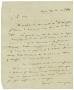 Letter: [Letter from Lorenzo de Zavala to Alejandro Baring, September 19, 182…