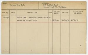 Primary view of object titled '[Client Card: Mrs. L. W. Bowen]'.
