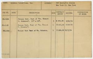 Primary view of object titled '[Client Card: Acheson Industries, Inc.]'.