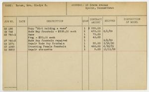 Primary view of object titled '[Client Card: Mrs. Galdys E. Bates]'.