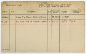 Primary view of object titled '[Client Card: Mr. G. W. Blodgett]'.