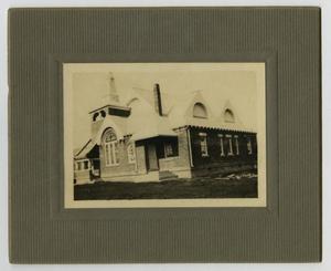 Primary view of object titled '[Photograph of First Baptist Church in Mesquite]'.