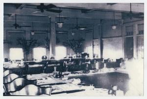 Primary view of object titled '[Photograph of Slaton Harvey House Dining Room]'.