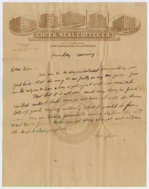 [Letter from Charles Evans, Jr. to Clara Evans Willis, 1925]
