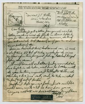 [Letter from John Todd Willis, Jr. to his Parents, May 13, 1944]