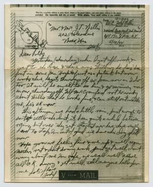 Primary view of object titled '[Letter from John Todd Willis, Jr. to his Parents, May 19, 1944]'.