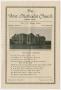 Thumbnail image of item number 1 in: '[Program for the First Methodist Church of Lubbock's Service on June 19, 1932]'.