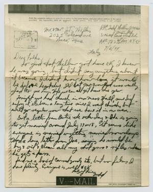[Letter from John Todd Willis, Jr. to his Parents, July 2, 1944]