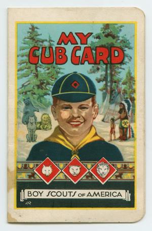 Primary view of [John Todd Willis, Jr.'s Cub Scout Card]