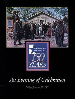 Primary view of object titled '[Texas Medical Association 150 Year Anniversary Celebration Booklet]'.