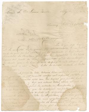 [Letter from Santa Anna to Zavala, July 18, 1829]