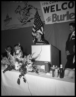 Mrs. Ruth Burleson at Omar Burleson Banquet