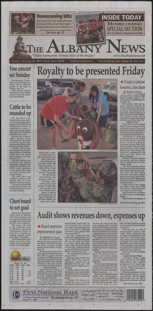 The Albany News (Albany, Tex.), Vol. 136, No. 18, Ed. 1 Thursday, September 22, 2011