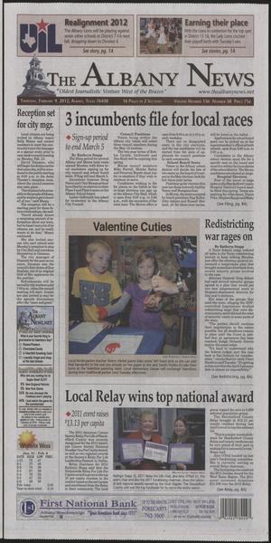 The Albany News (Albany, Tex.), Vol. 136, No. 38, Ed. 1 Thursday, February 9, 2012
