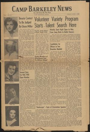 Camp Barkeley News (Camp Barkeley, Tex.), Vol. 1, No. 16, Ed. 1 Friday, June 5, 1942