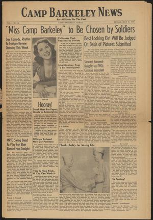 Camp Barkeley News (Camp Barkeley, Tex.), Vol. 1, No. 14, Ed. 1 Friday, May 22, 1942