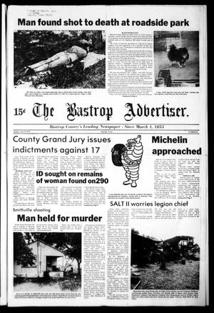 Primary view of object titled 'The Bastrop Advertiser (Bastrop, Tex.), No. 34, Ed. 1 Monday, June 25, 1979'.