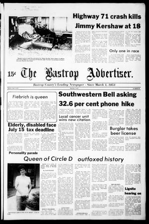 The Bastrop Advertiser (Bastrop, Tex.), No. 38, Ed. 1 Monday, July 9, 1979