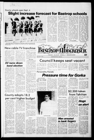 Primary view of object titled 'Bastrop Advertiser (Bastrop, Tex.), No. [49], Ed. 1 Thursday, August 16, 1979'.