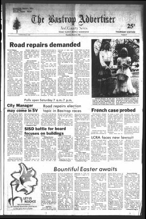 Primary view of object titled 'The Bastrop Advertiser and County News (Bastrop, Tex.), No. 9, Ed. 1 Thursday, March 31, 1983'.