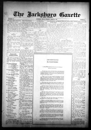 Primary view of object titled 'The Jacksboro Gazette (Jacksboro, Tex.), Vol. 52, No. 43, Ed. 1 Thursday, March 24, 1932'.