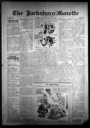 The Jacksboro Gazette (Jacksboro, Tex.), Vol. 53, No. 47, Ed. 1 Thursday, April 20, 1933