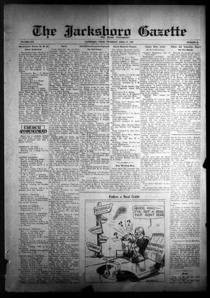 The Jacksboro Gazette (Jacksboro, Tex.), Vol. 53, No. 48, Ed. 1 Thursday, April 27, 1933