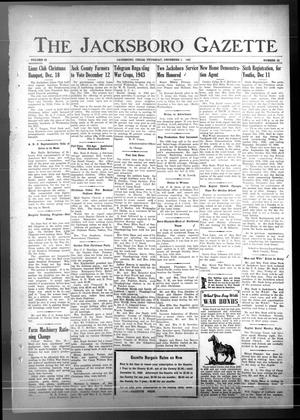 The Jacksboro Gazette (Jacksboro, Tex.), Vol. 63, No. 28, Ed. 1 Thursday, December 10, 1942