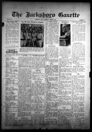 The Jacksboro Gazette (Jacksboro, Tex.), Vol. 54, No. 10, Ed. 1 Thursday, August 3, 1933