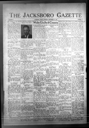 The Jacksboro Gazette (Jacksboro, Tex.), Vol. 64, No. 16, Ed. 1 Thursday, September 16, 1943