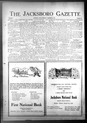 The Jacksboro Gazette (Jacksboro, Tex.), Vol. 63, No. 30, Ed. 1 Thursday, December 24, 1942