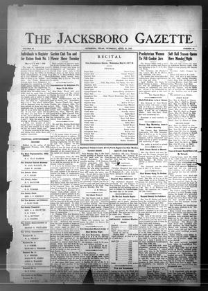 The Jacksboro Gazette (Jacksboro, Tex.), Vol. 62, No. 48, Ed. 1 Thursday, April 30, 1942