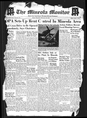 Primary view of object titled 'The Mineola Monitor (Mineola, Tex.), Vol. 69, No. 48, Ed. 1 Thursday, February 22, 1945'.