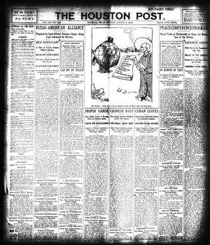 The Houston Post. (Houston, Tex.), Vol. 21, No. 145, Ed. 1 Monday, August 7, 1905