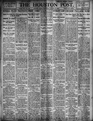 Primary view of object titled 'The Houston Post. (Houston, Tex.), Vol. 20, No. 135, Ed. 1 Wednesday, August 17, 1904'.