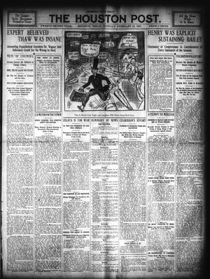 The Houston Post. (Houston, Tex.), Vol. 22, Ed. 1 Tuesday, February 12, 1907