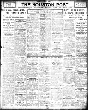 Primary view of object titled 'The Houston Post. (Houston, Tex.), Vol. 22, Ed. 1 Wednesday, August 1, 1906'.