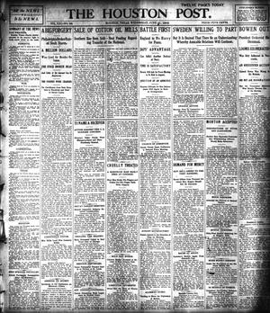 Primary view of object titled 'The Houston Post. (Houston, Tex.), Vol. 21, No. 98, Ed. 1 Wednesday, June 21, 1905'.