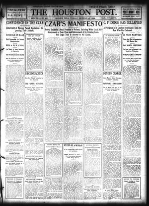 The Houston Post. (Houston, Tex.), Vol. 20, No. 287, Ed. 1 Tuesday, December 27, 1904